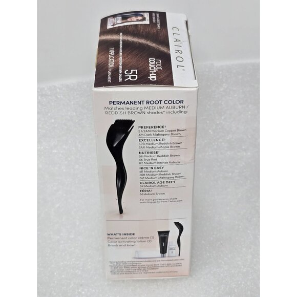 Clairol Root Touch-Up Permanent Creme 5R Medium Auburn/Reddish Brown 1 Applicati - Picture 4 of 4